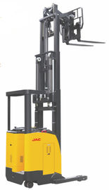 China Narrow Aisle Fork Reach Truck Forklift 1.5 Ton Capacity Seated Type Single Scissor supplier