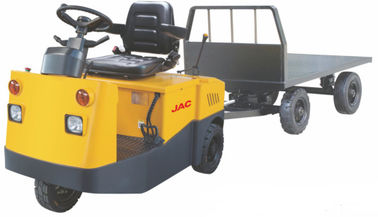 China Stable Electric Tow Truck , Industrial Tow Tractors Platform Truck supplier