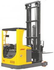 China Stable Electric Mast Reach Truck , 2 Ton Forklift Warehouse Lifing Equipment supplier