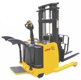 China 1.5 Ton Forklift Reach Stacker , Single Scissor Forward Warehouse Stand Up Forklift company