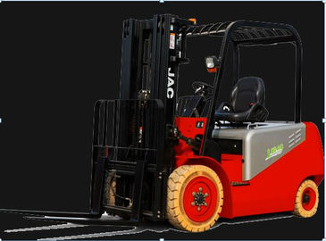 China Warehouse 3000kg Electric Forklift Truck With White Wheels One Year Warranty company