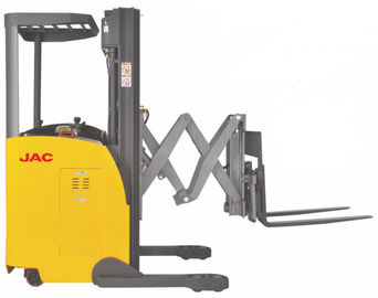 Electric Seated Reach Truck Forklift 1.5 Ton Load Capacity With Double Scissor supplier