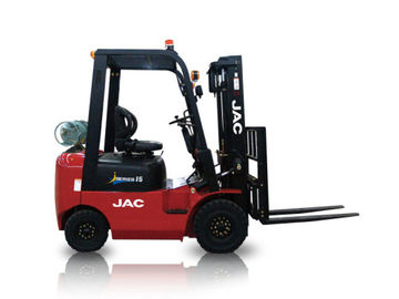 China JAC Gasoline Forklift Truck 1.5 Ton Lifting Capacity 3m - 6m Lift Height exporter