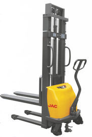China 1000kg Loading Capacity Semi Electric Stacker Truck With Adjustable Forks exporter