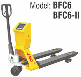 Manual Handle Pallet Truck With Scales , Hydraulic Pallet Jack High Accuracy supplier