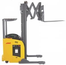 Electric Seated Reach Truck Forklift 1.5 Ton Load Capacity With Double Scissor supplier