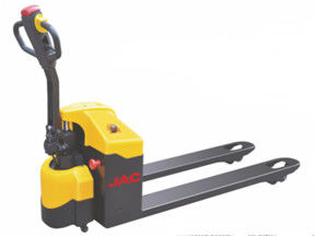 Red / Yellow Semi Electric Pallet Truck 2 Tons Capacity High Gradient Performance supplier