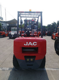3 Ton JAC Diesel Forklift Truck Lift Height 3M - 6M Isuzu Engine Red Color supplier