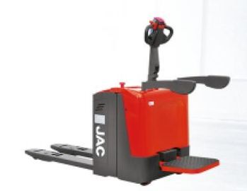 China Electric Powered Riding Pallet Jack 2.5 Ton Stand On Type Indoor Forklift factory